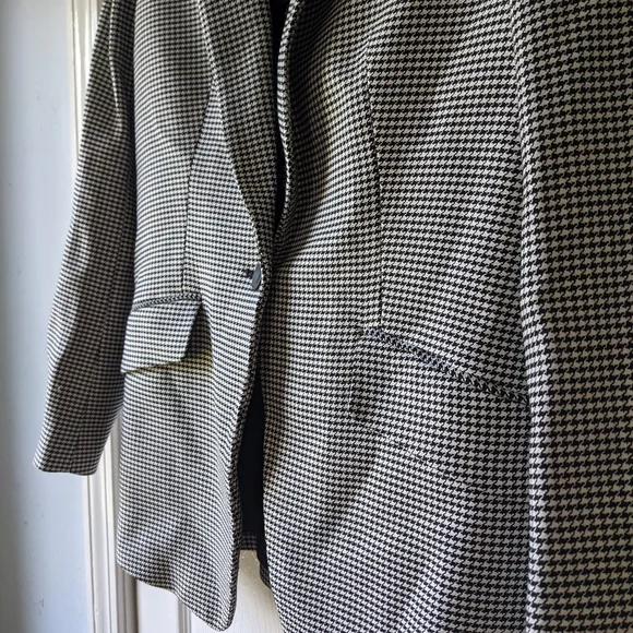 Rag & Bone Houndstooth Women's Andre Blazer size 6 in Black and White NWT - Picture 6 of 9